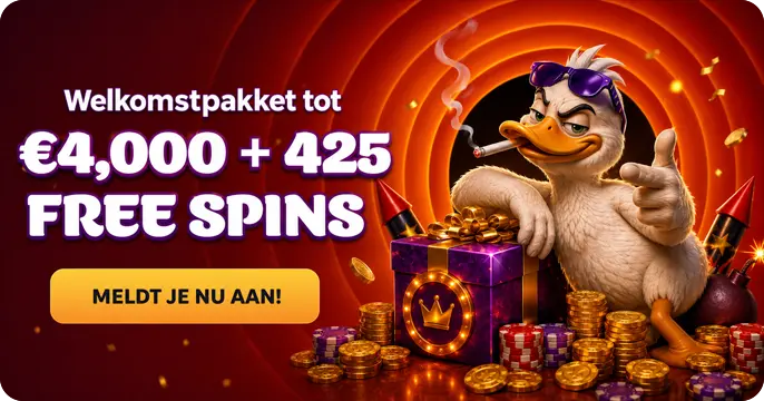 LuckyGans welcomstpakket tot €4.000 + 425 FS
