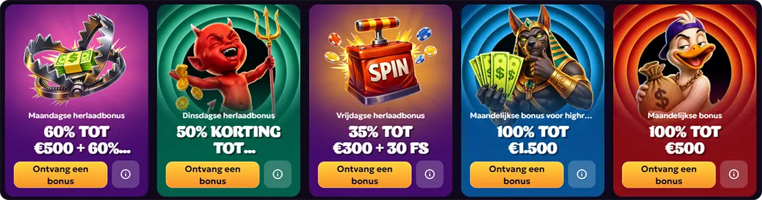 LuckyGans reload bonuses